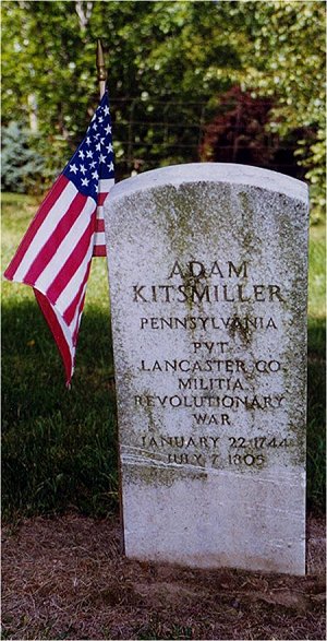 Adam Kitzmiller tombstone photo