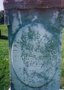 Daniel B. Foor died Mar. 15, 1883, aged 29y 4m 22d.  Photo courtesy of Sharon Disbennett