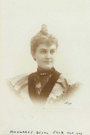 Margaret Duvall, wife of William Foor